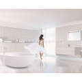 Solid surface Round Indoor White Acrylic Corner Bathtub